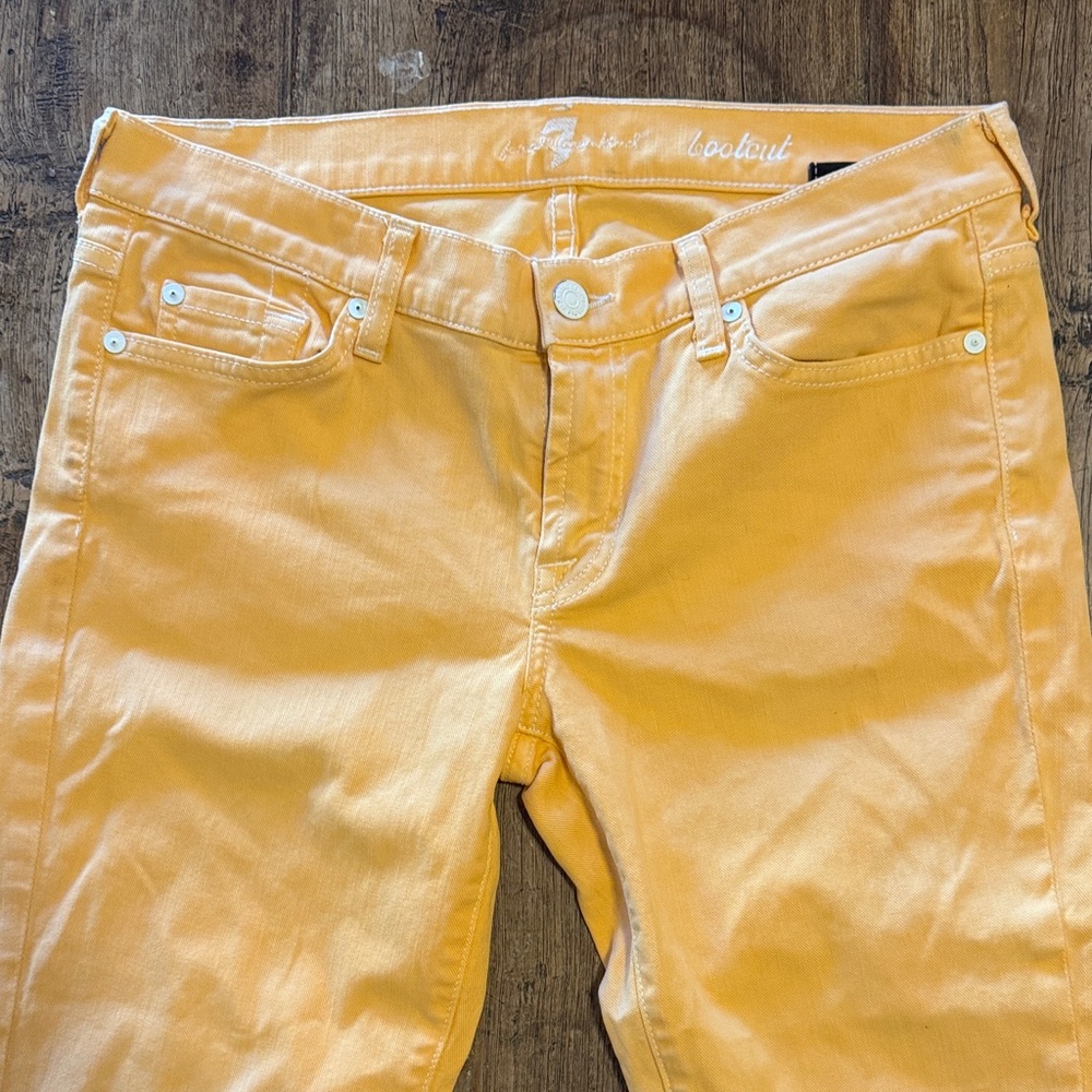 Tangerine 7 for All Mankind Jeans size 29 - Picture 4 of 7